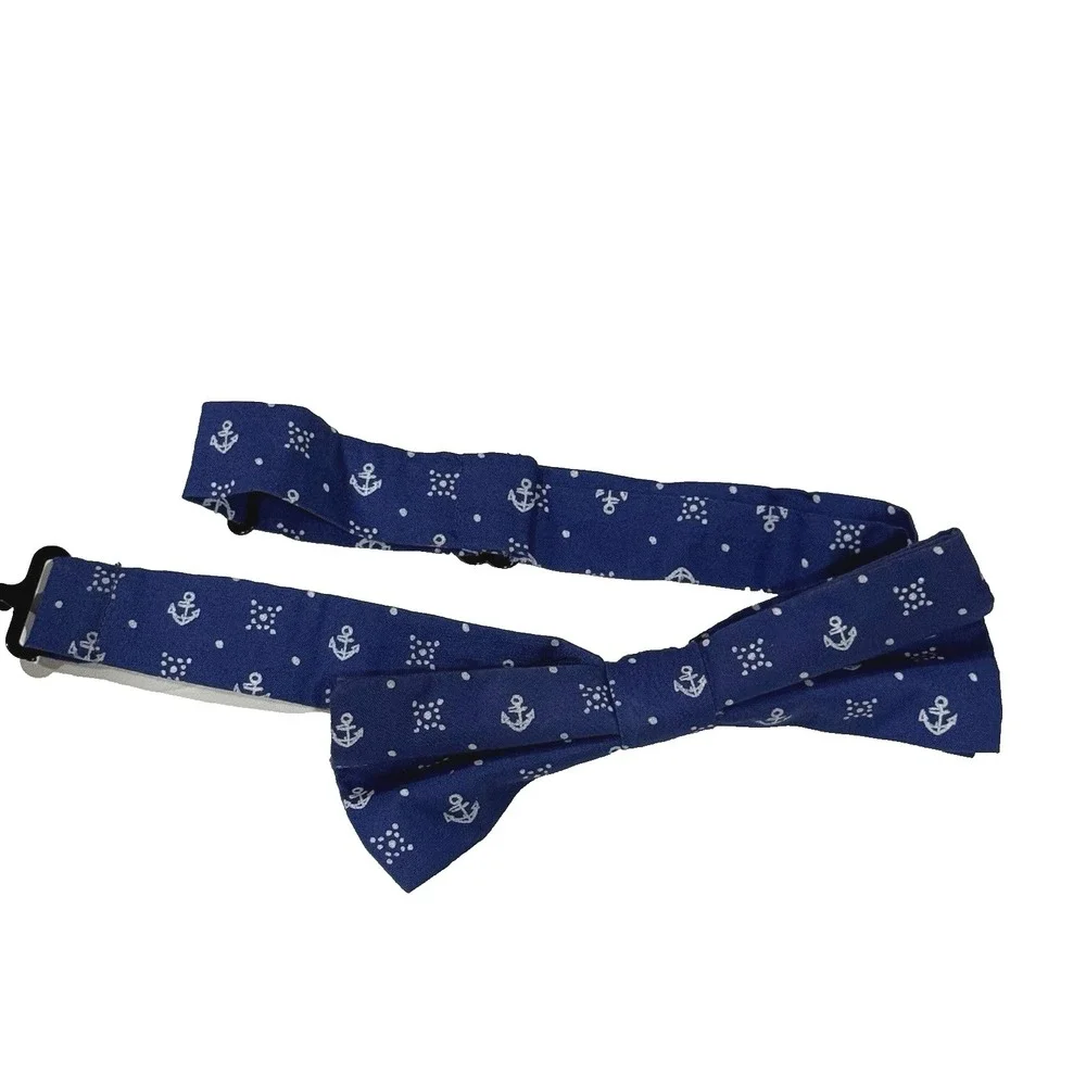 Bowtie Necktie Tie by Ted Baker Toddler Boy Kid Nautical Anchor Navy Blue Preppy